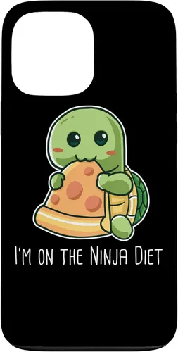 Vista 22 de Funda para iPhone 11 Pro Max I'm On The Ninja Diet Divertida Tortuga Comiendo Pizza Nerd Geek