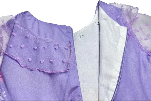 Vista 6 de Vestido Isabella de princesa para niñas disfraz de Halloween con clip para el cabello