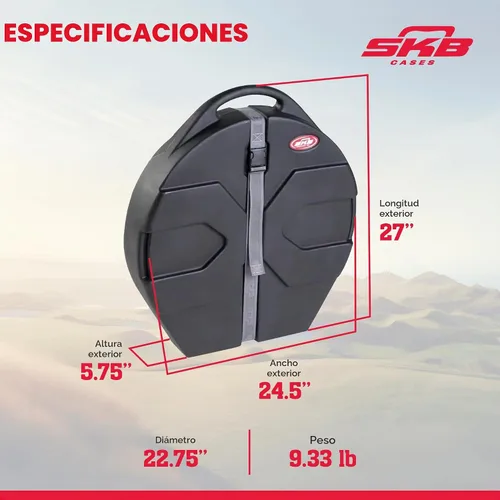 Vista 3 de SKB ATA 22" Bóveda de platillos