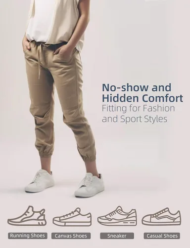 Vista 6 de Rolxmed Calcetines tobilleros deportivos de moda invisibles para entrenamiento, correr, ejercicio, rutina, mujeres y hombres (2 pares)