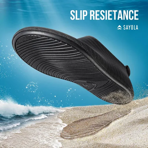 Vista 4 de Zapatos acuáticos para natación, playa, piscina, yoga y surf, con secado rápido, sensación descalza y estilo calcetín (SB001)