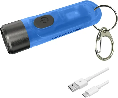 Vista 7 de Nitecore Tiki GITD Verde Linterna de Llavero con Luz UV y Alto CRI, 300 Lúmenes para Uso Diario USB Recargable y Cable de Carga USB-C