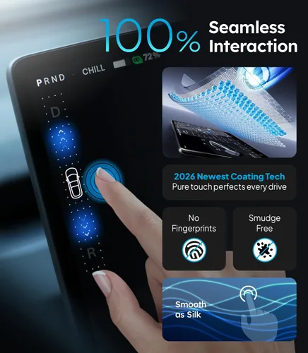 Vista 3 de Wigoo Protector de pantalla para Tesla Model 3 (2024 ~ 2026) y Model Y Premium 2025 mate [sin reflejos ni huellas dactilares] Accesorios