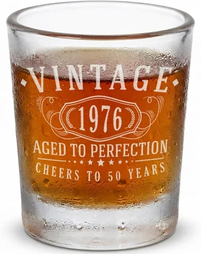 Vista 10 de Vintage 2005 16oz Grabado Shot Glass 21st cumpleaños regalos him her 1.0 Claro
