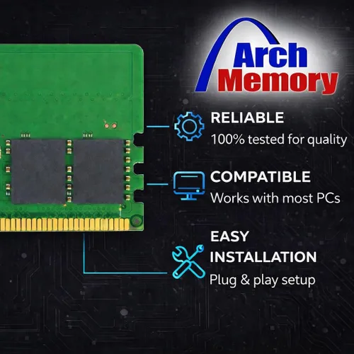 Vista 2 de Arch Memory Reemplazo para Dell SNPR62CWC/32G AB949335 32GB 262-Pin DDR5 4800 MHz So-dimm RAM para Optiplex 7000 Micro
