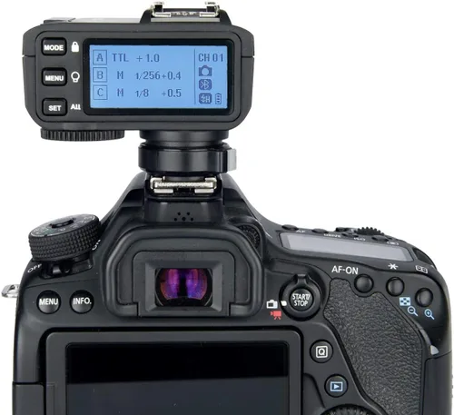 Vista 9 de Godox X2T-C TTL Disparador de flash inalámbrico para Canon, conexión Bluetooth HSS 1/8000s compatible con controlador de aplicación iOS/Android