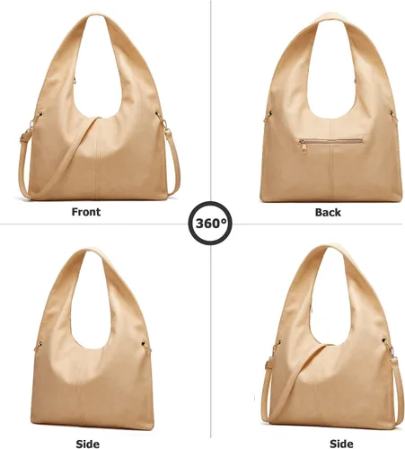 Vista 3 de myfriday Vintage Large Hobo Shoulder Bag for Women Soft Tote Purse and Handbag with Adjustable Strap
