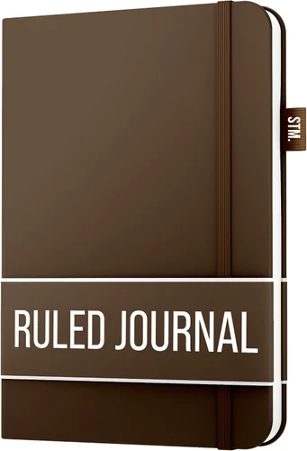 Vista 18 de Cuaderno rayado para escribir, 200 páginas, papel grueso de 4.23 oz/m² con notas adhesivas, lazo para bolígrafo, banda elástica, tapa dura de cuero