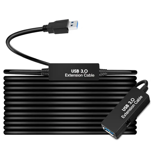Vista 11 de Cable de extensión USB 3.0 activo de 25 pies, cable de extensión USB largo A-macho A-hembra, con potenciadores de señal de chipset de expansión