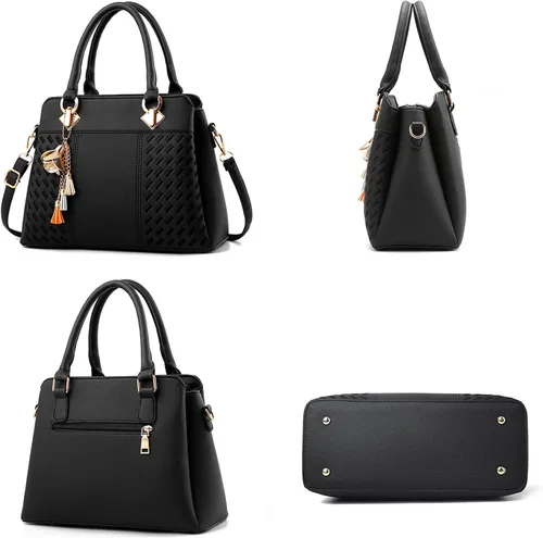 Vista 2 de charmore bolsos de mujer asa superior bolsas de hombro Totes, Azul