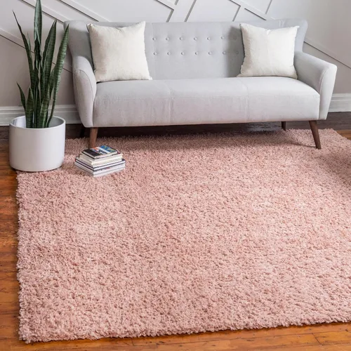 Vista 301 de Unique Loom Colección Davos Shag - Alfombra Lino