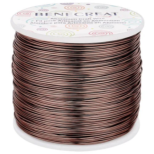 Vista 61 de BENECREAT -Alambre de aluminio para joyería de calibre 9, 55 pies, alambre metálico flexible para esculpir, ideal para manualidades de Halloween