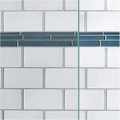 Vista 8 de Basco Infinity - Puerta de ducha semi-sin marco, cristal transparente AquaGlideXP, 27 a 28 pulgadas de ancho, acabado de bronce aceitado