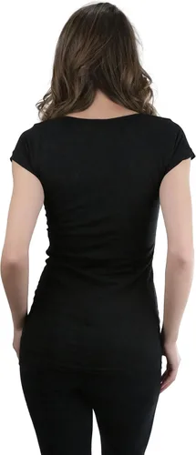 Vista 2 de ToBeInStyle Camiseta de manga corta y cuello redondo para mujer