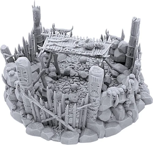Vista 3 de Plataforma de entierro DND Terrain para Calabozos y Dragones, 1.102 in Miniature Wargaming, RPG de mesa, escenario de juego de guerra