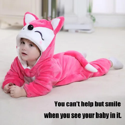 Vista 2 de Disfraces de animales para bebés, mameluco unisex para niños pequeños, rómper para disfraz de Halloween