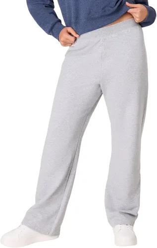 Vista 7 de Hanes Pantalones deportivos para mujer - EcoSmart Fleece Joggers - Pantalones de descanso sin bolsillos con parte inferior abierta - Tallas Ébano