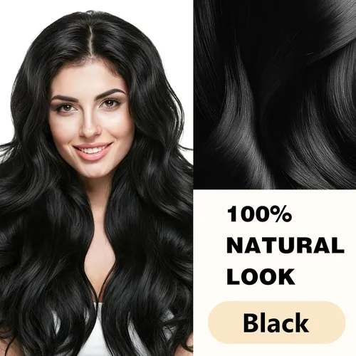 Vista 2 de Champú de tinte de cabello negro 3 en 1 color de cabello