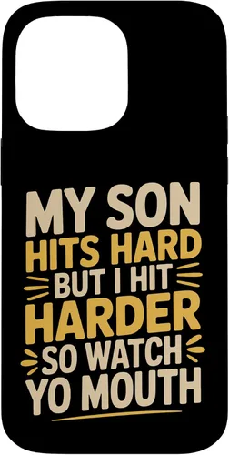 Vista 21 de My Son Hits Hard But I Hit Harder So Watch Yo Mouth - Case for iPhone XR