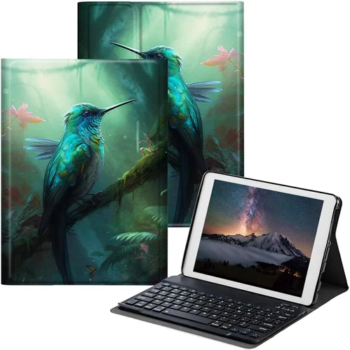 Vista 21 de Funda para Samsung Galaxy Tab S6 Lite 2022/2020 con teclado inalámbrico desmontable y soporte ajustable para proteger la tableta para Samsung Galaxy