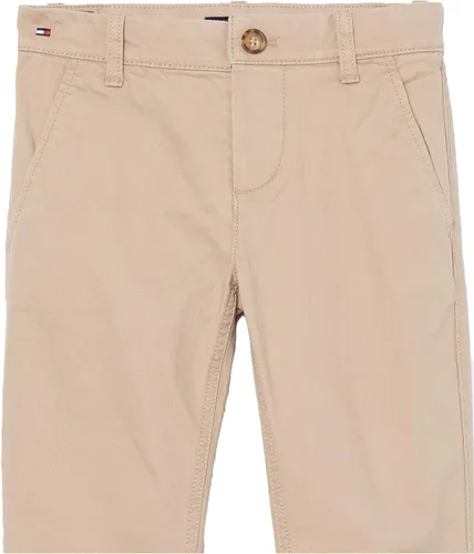 Vista 3 de Tommy Hilfiger - Pantalones chinos adaptables para niños con cintura ajustable y botones de imán