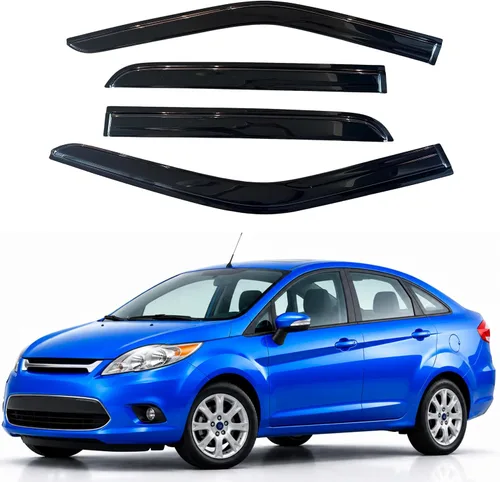 Vista 209 de Visera de ventana IG para Ford Focus Sedán y Hatchback 2012-2018, Protector de ventana lateral para lluvia y viento estilo Mugen, extra duradero