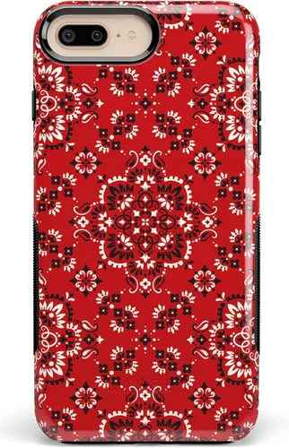 Vista 25 de Casely Funda para iPhone 6/7/8 Plus Funda con estampado de festival (solo buenas vibraciones)