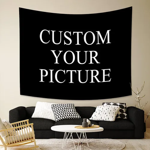 Vista 21 de Canessioa Tapiz personalizado para cargar imágenes personalizadas, tapiz personalizado, pancarta, logotipo, diseño de texto, tapiz para colgar