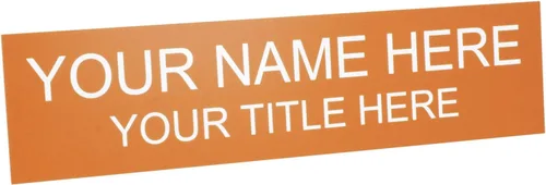 Vista 16 de ExcelMark Placa de nombre personalizada para puerta, oficina, pared, personalizada con tu texto, 2 x 8 pulgadas (1 línea, negro)
