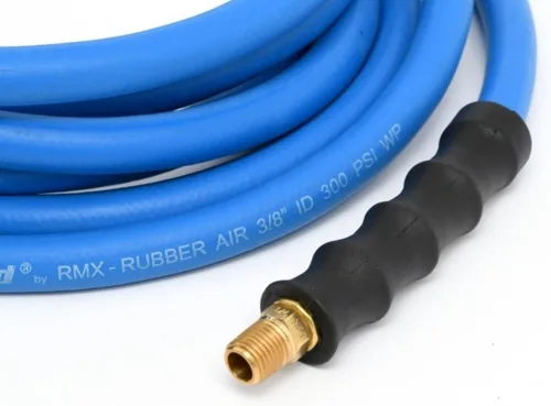 Vista 3 de BLUBIRD BB3810 - Manguera de aire de goma de 3/8 pulgadas x 10 pies, 100% goma, más ligera, más fuerte, más flexible, 300 PSI, 50F a 190F grados