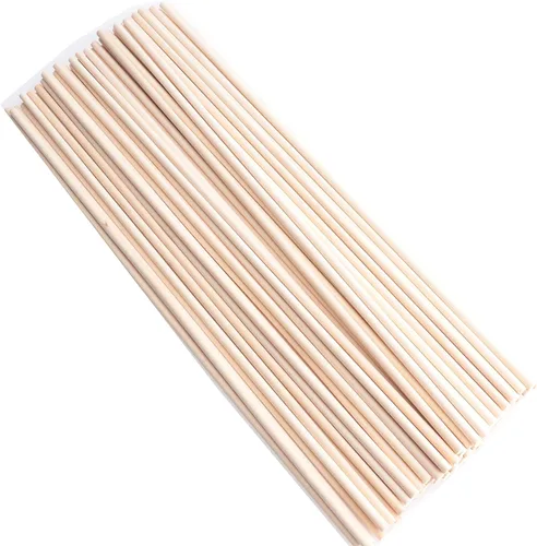 Vista 13 de 60 varillas de madera de 4 pulgadas de madera natural sin terminar para proyectos de manualidades, decoración del hogar, decoración del hogar
