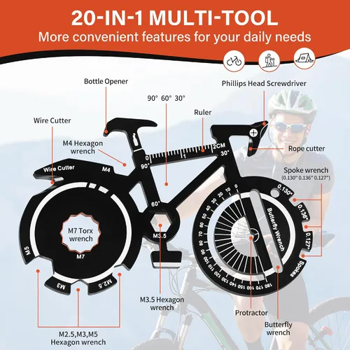 Vista 2 de Divertidos regalos de bicicleta para hombres, regalo de graduación genial para él, regalos únicos para el día del padre, ideas de regalo