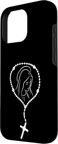 Vista 53 de iPhone 16 Rosario Virgen María Dios Jesús Fe Religioso Católico Estuche de Regalo