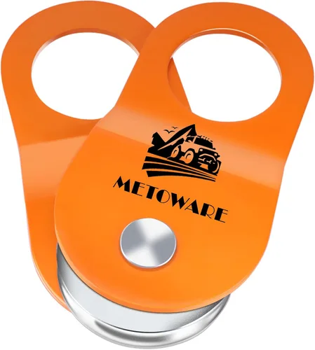 Vista 10 de METOWARE Kit de Recuperación Todo Terreno - Protector de Árboles de 3" x 8', Correa de Remolque de 3" x 20', Polea de Bloque de Tracción de Servicio