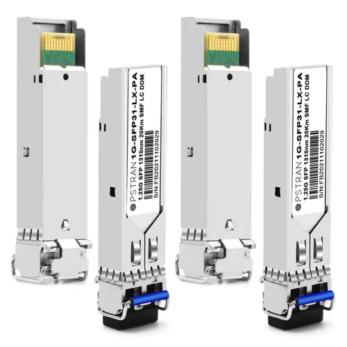 Vista 22 de 1000BASE-SX SFP módulo óptico del transmisor-receptor compatible con Alcatel-Lucent SFP-GIG-EXTND 1310nm 1.2 mi DDM Duplex LC MMF