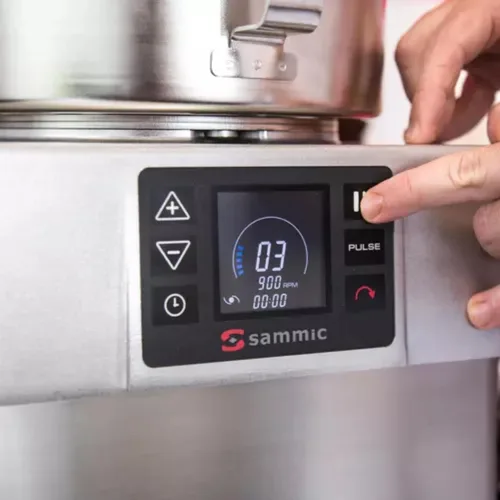 Vista 3 de Sammic KE-8V (1050855) Emulsionante para procesador de alimentos, cuenco de acero inoxidable de 8.5 cuartos de galón (8 L), variable de 10