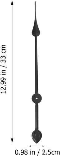 Vista 3 de DOITOOL Reloj de pared de 4 piezas, agujas extralargas, mecanismo de movimiento de reloj de pared, punteros de reloj, manecillas de reloj, kit