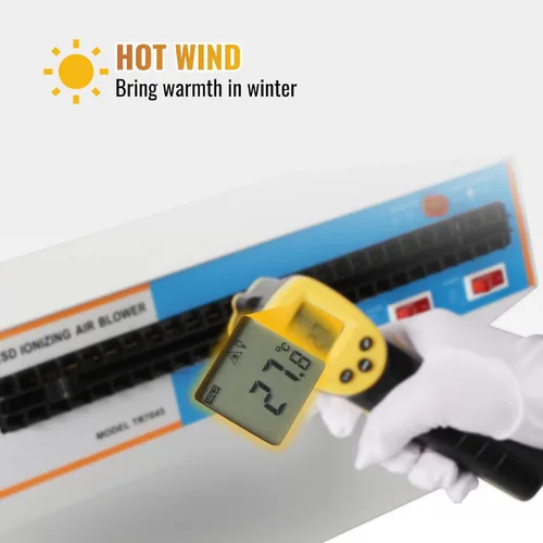 Vista 8 de Hanchen Soplador de aire ionizante antiestático ionizador ventilador estático de doble propósito, eliminador estático industrial (110 V 60 Hz)