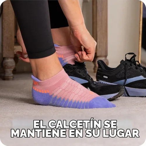 Vista 3 de Balega Calcetines Deportivos Silver Compression Fit Performance No Show para Correr para Hombres y Mujeres (1 Par)