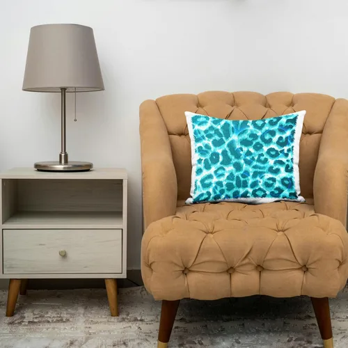 Vista 3 de 3D Rose pc_30866_1 Corazones Turquesa Leopardo Estampado Moda