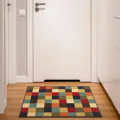 Vista 19 de Ottomanson Alfombras de 5 x 6 pies 6 pulgadas para sala de estar, alfombra de área para dormitorio, antideslizante, duradera y grande para zonas