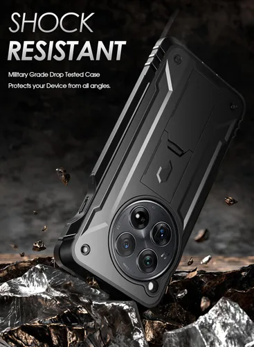 Vista 6 de Poetic Revolution - Funda compatible con OnePlus 12 5G (2024), protector de pantalla integrado (funciona con identificación de huellas dactilares)