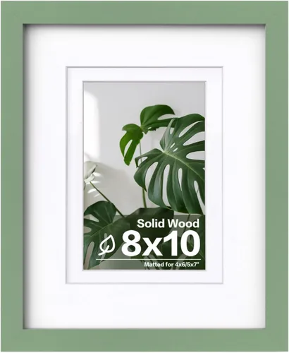 Vista 89 de Egofine - Portarretratos de 4 x 6 pulgadas, de madera maciza con plexiglás, para fotos de 3.5 x 5 con paspartú o de 4 x 6 sin paspartú, para colocar