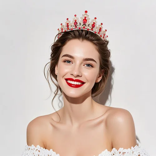 Vista 4 de Kamirola - Corona de reina y tiaras corona de princesa para mujeres y niñas, diademas de cristal para novia, princesa para bodas y fiestas (01)