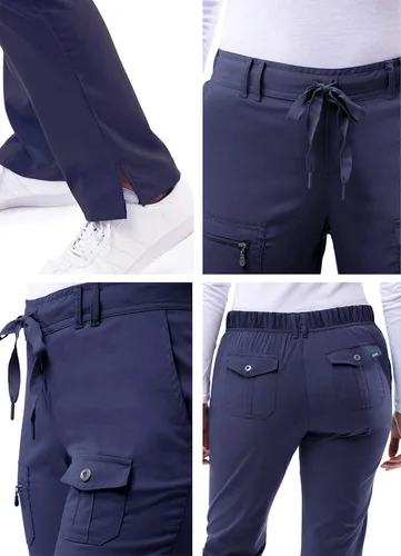 Vista 4 de Adar Pro Scrubs para mujer - Pantalones de yoga ajustados