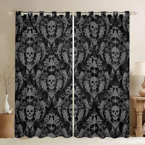 Vista 20 de Cortinas opacas abstractas de 30 % a 50 % geométricas para dormitorio, sala de estar, decoración de línea a rayas, cortinas con aislamiento térmico
