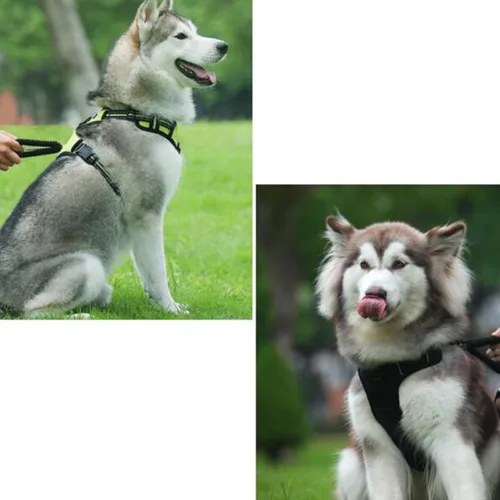Vista 7 de GANAZONO Pet Harness No Pull Reflective Vest Harness for Medium Large Dogs with Adjustable Chest Strap and Soft Padding XL Green