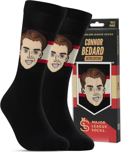 Vista 9 de Major League Socks - NHL CHICAGO BLACKHAWKS - Calcetines de hockey para hombres y mujeres, regalo para fanáticos del hockey en todas las ocasiones