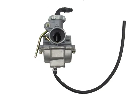 Vista 2 de Carburador PZ20 con palanca de estrangulamiento manual para cuatrimotos de 110 cc, cuatrimotos de 125 cc, moto de cross y GoKarts Kandi TaoTao