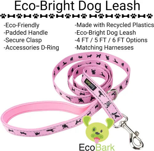 Vista 7 de EcoBark Correa para Perro - Correas Cómodas y Reflectantes con Asa Acolchada - Fuerte y Duradera de Alta Resistencia - Entrenamiento y Tiro